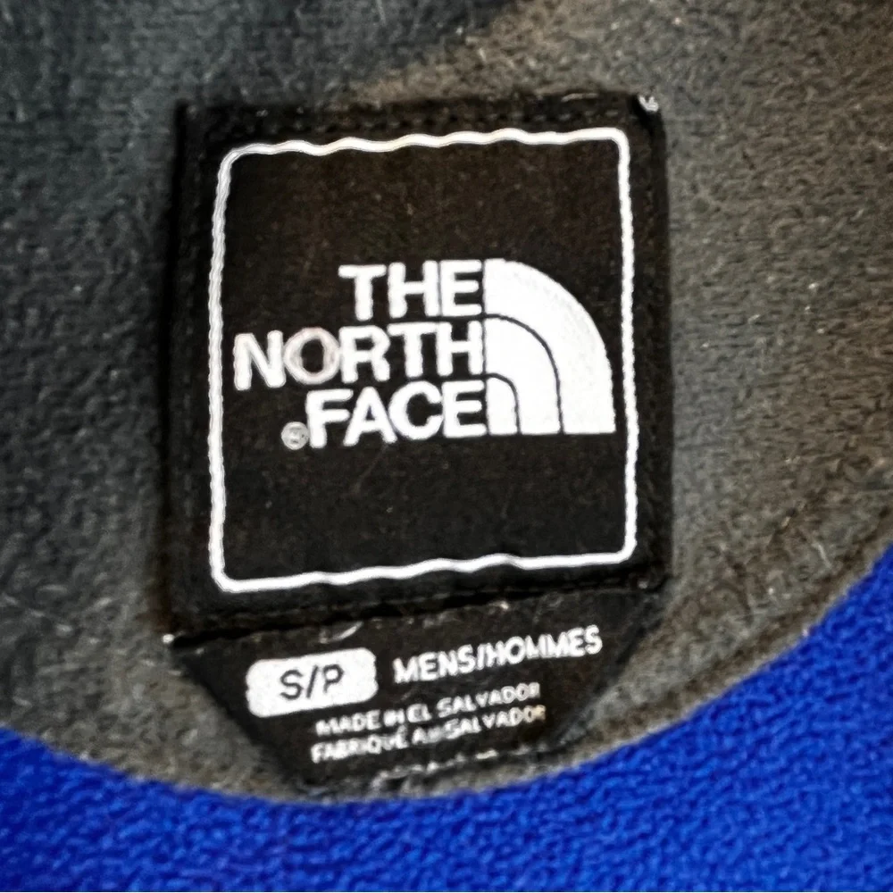 The North Face Hoodie Jacket Sweatshirt Interior Fleece Blue Sz S